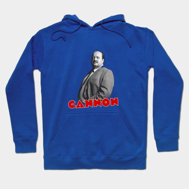 Cannon - Frank Cannon - William Conrad - 70s Cop Show Hoodie by wildzerouk